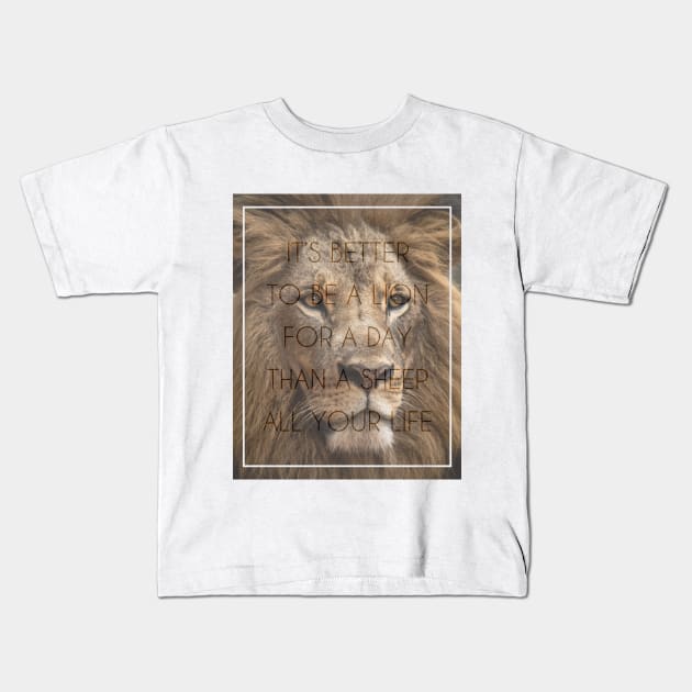 Lion Kids T-Shirt by GabbisDesign